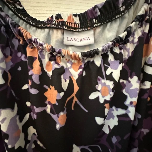 Lasca a Black Knit Maxi Sundress with Flutter Cap Sleeves and Scoop Neck. - Picture 3 of 4